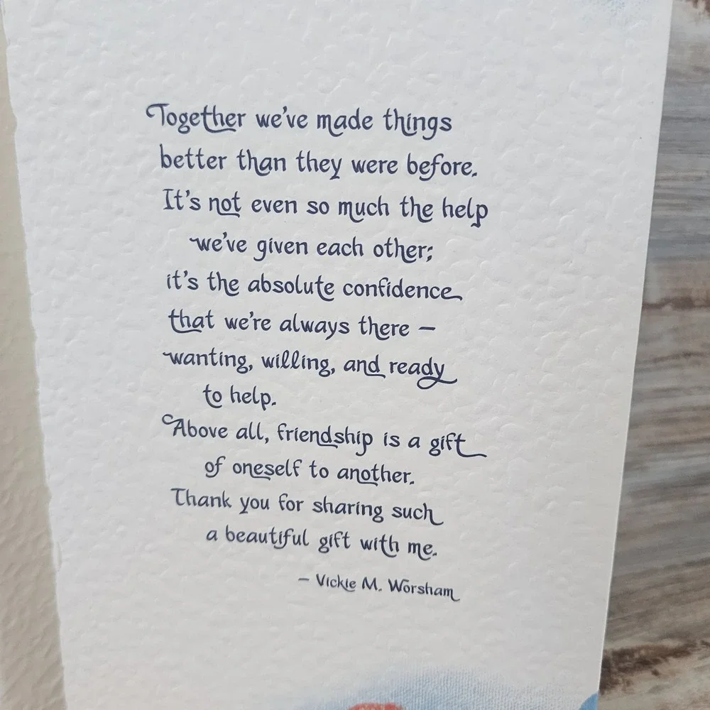 Blue Mountain Arts Friendship Greeting Card Why God Made Friends Vickie Worsham